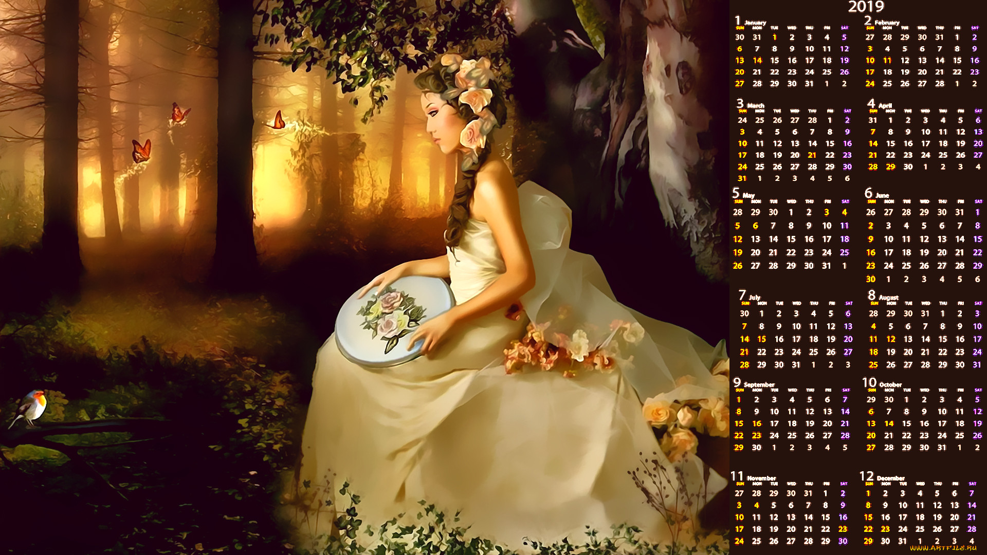 , , calendar, , , , , , 2019